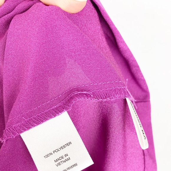 New York & Co Fuchsia Balloon Sleeve Blouse XS - Picture 7 of 7